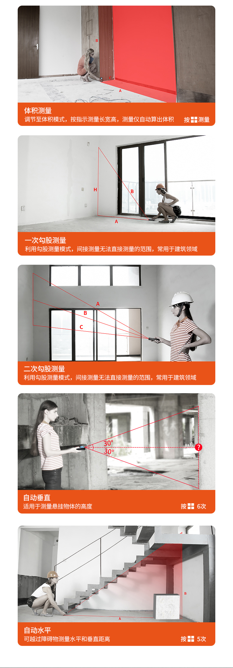 防爆測距儀YHJ-200M測量模式
